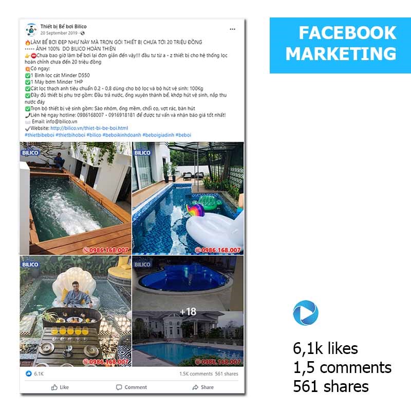 Kết quả chiến lược Facebook Marketing Bilico Kết quả chiến lược Facebook Marketing Bilico