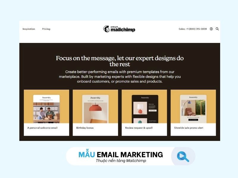 Mẫu Email Marketing tại MailChimp