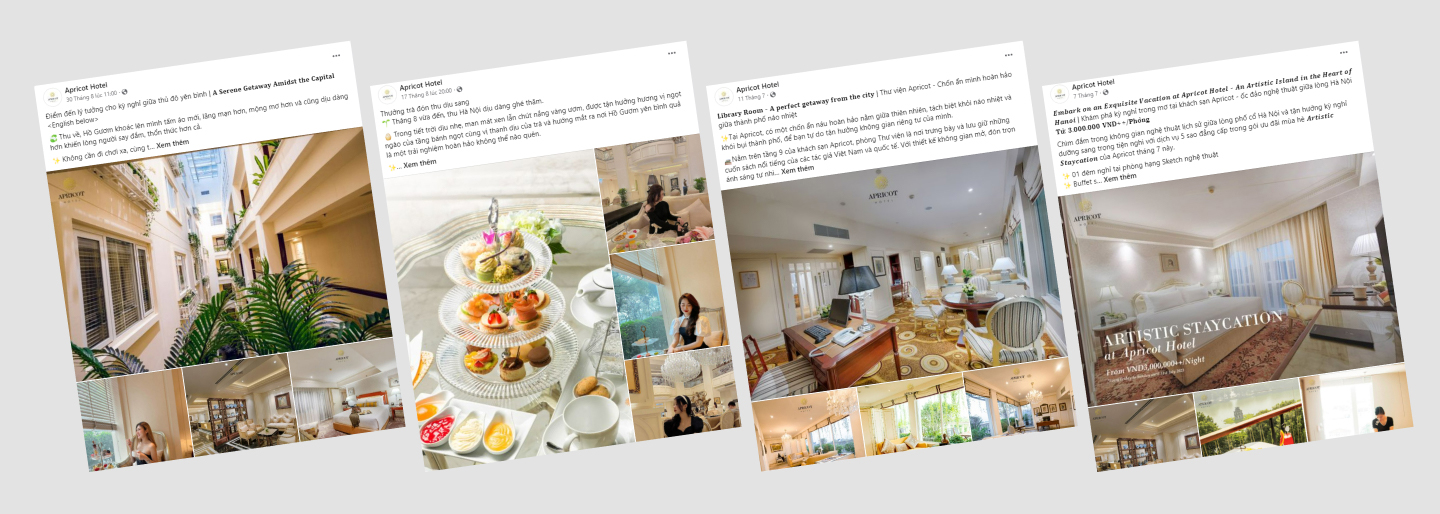 showcase dịch vụ lưu trú