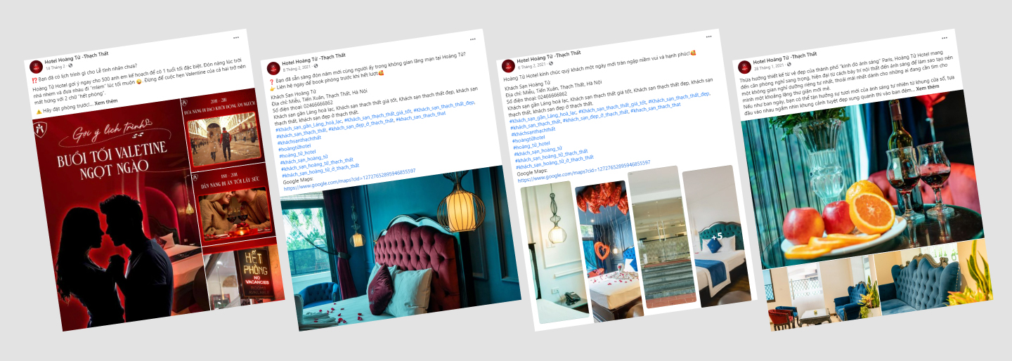 showcase dịch vụ lưu trú