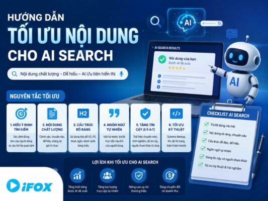 Hướng dẫn tối ưu nội dung cho AI Search chuẩn GEO - iFox Digital