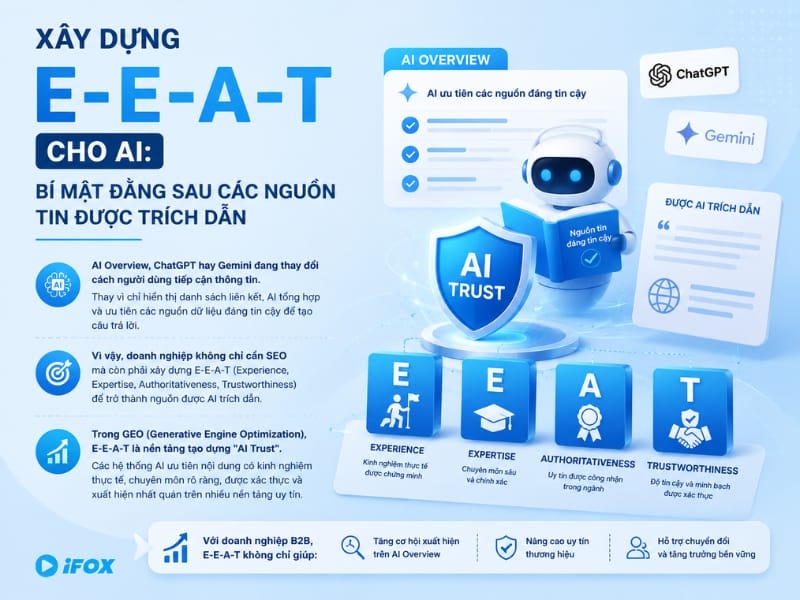 Xây dựng E-E-A-T cho AI: Bí mật đằng sau các nguồn tin được trích dẫn