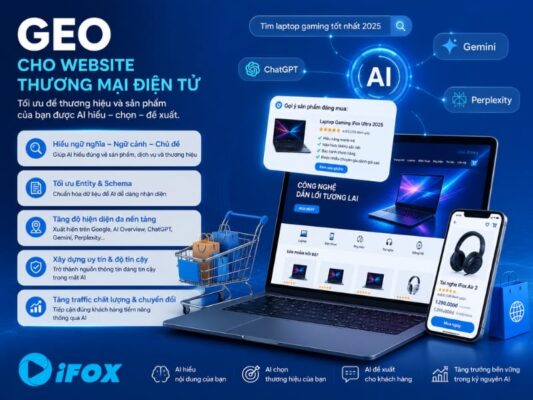 GEO cho website thương mại điện tử - iFox Digital