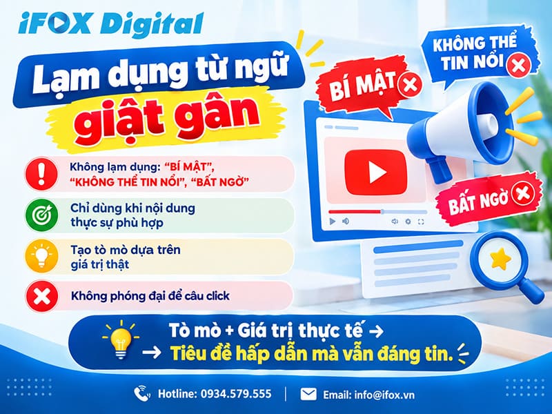 Lạm dụng từ ngữ giật gân