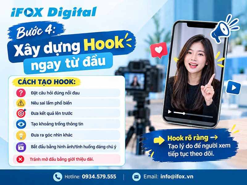Bước 4: Xây dựng Hook ngay từ đầu