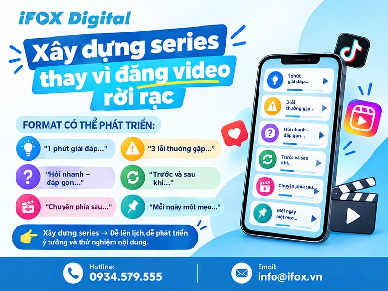 Xây dựng series thay vì đăng video rời rạc