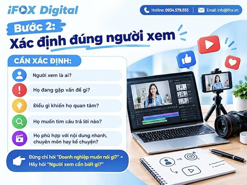 Bước 2: Xác định đúng người xem