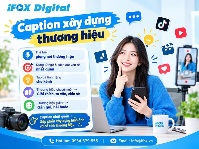 Caption xây dựng thương hiệu