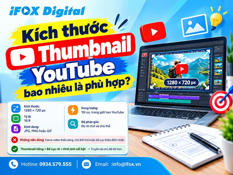 Kích thước Thumbnail YouTube bao nhiêu là phù hợp?