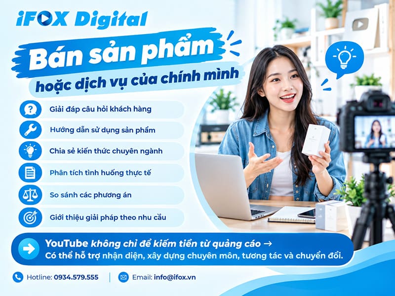 Bán sản phẩm hoặc dịch vụ của chính mình