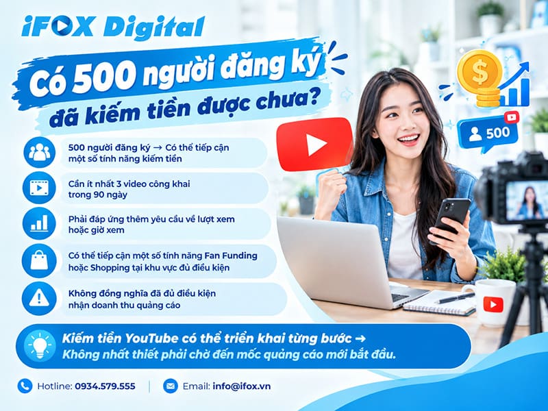 Có 500 người đăng ký đã kiếm tiền được chưa?