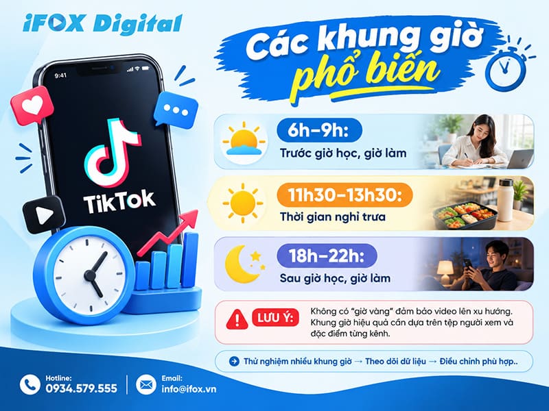 Các khung giờ phổ biến
