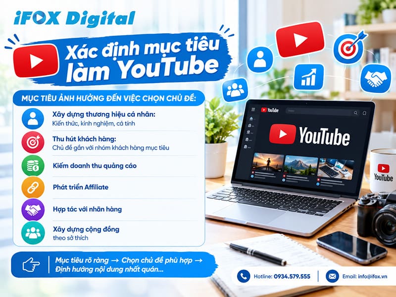 Xác định mục tiêu làm YouTube