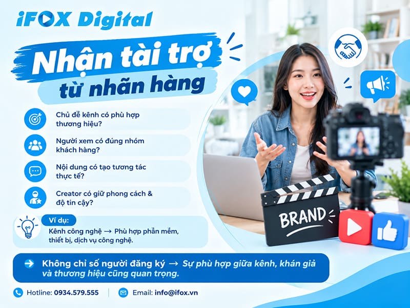 Nhận tài trợ từ nhãn hàng
