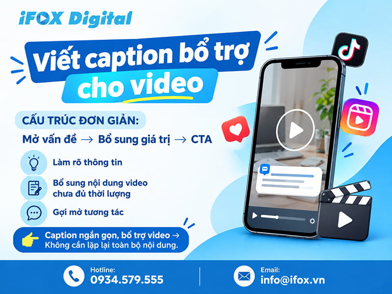 Viết caption bổ trợ cho video