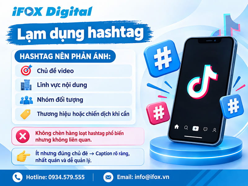 Lạm dụng hashtag