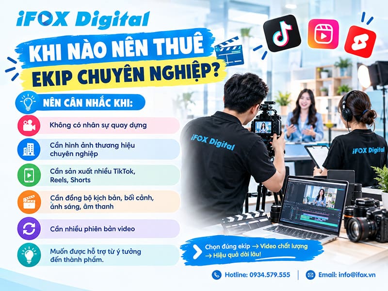 Khi nào nên thuê ekip chuyên nghiệp?