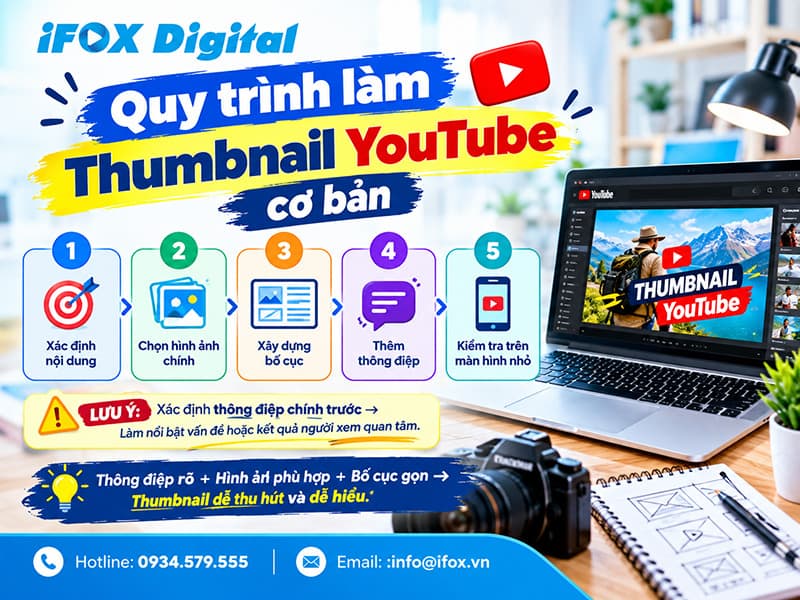 Quy trình làm Thumbnail YouTube cơ bản