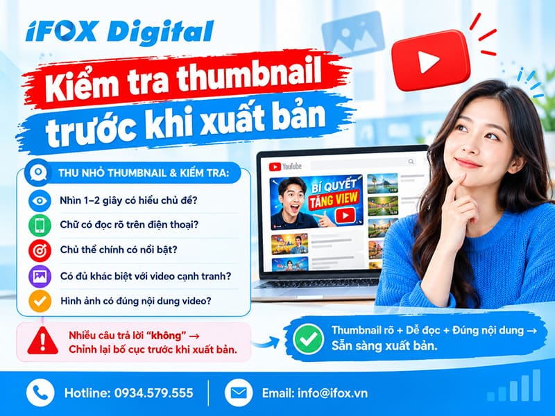 Kiểm tra thumbnail trước khi xuất bản