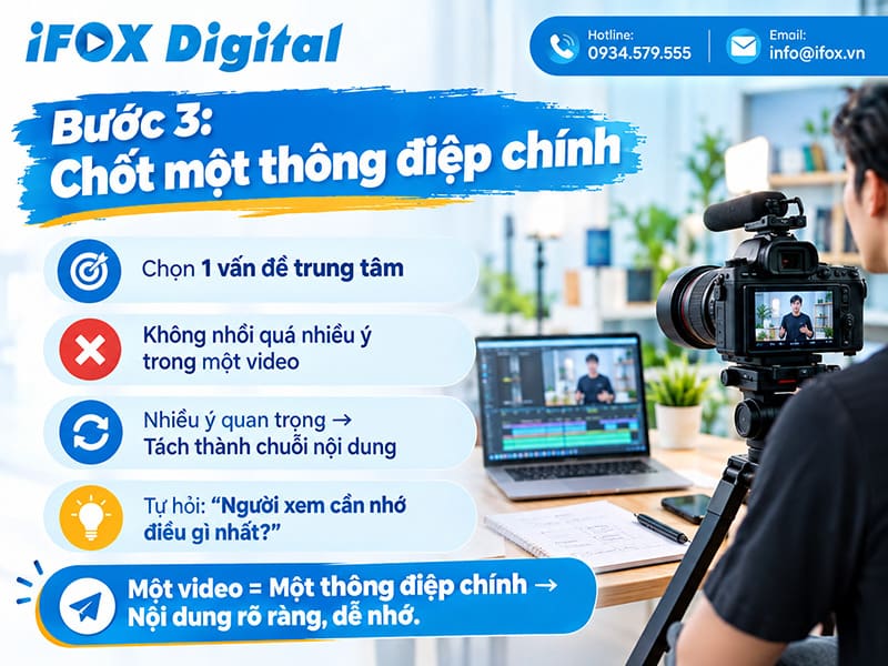 Bước 3: Chốt một thông điệp chính