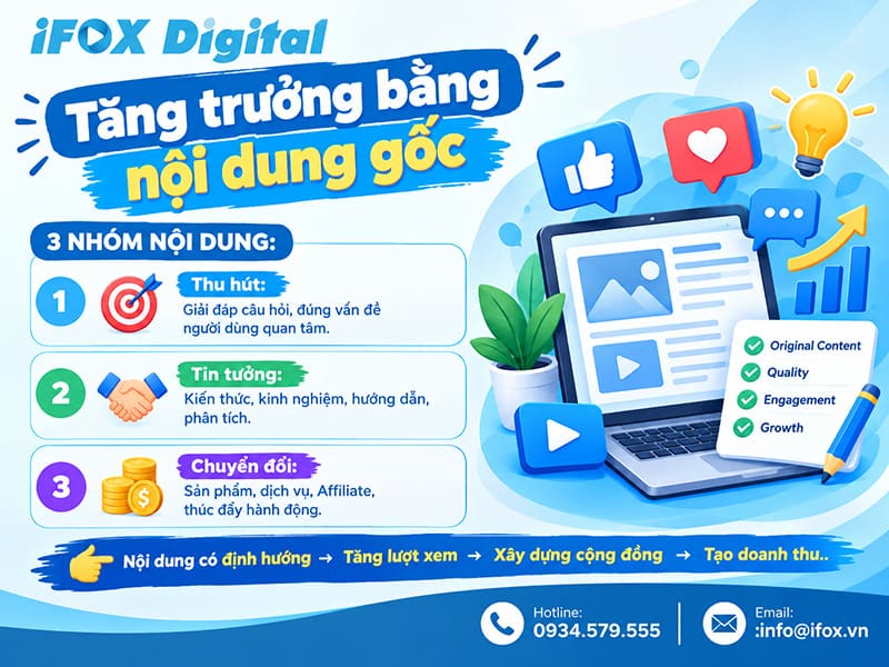 Tăng trưởng bằng nội dung gốc