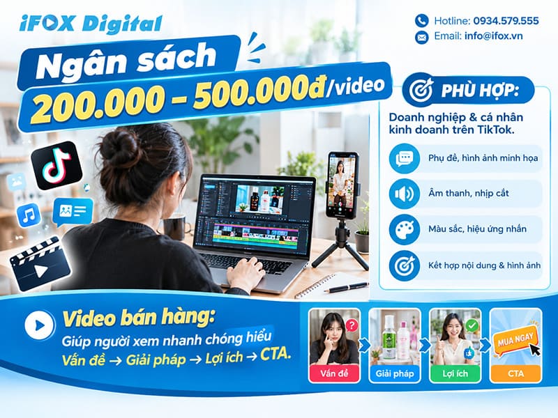 Ngân sách 200.000 – 500.000đ/video