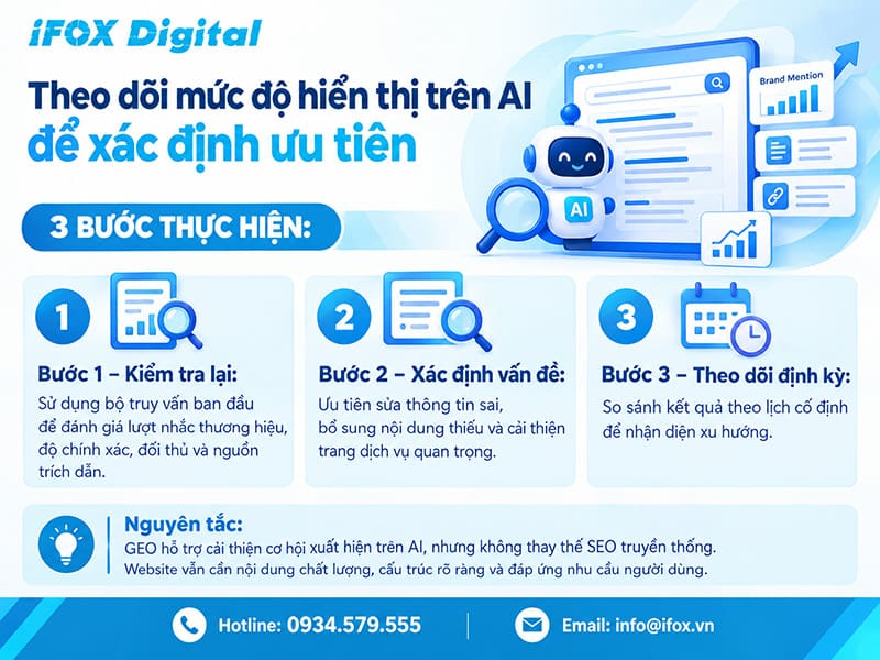 Theo dõi mức độ hiển thị trên AI để xác định ưu tiên