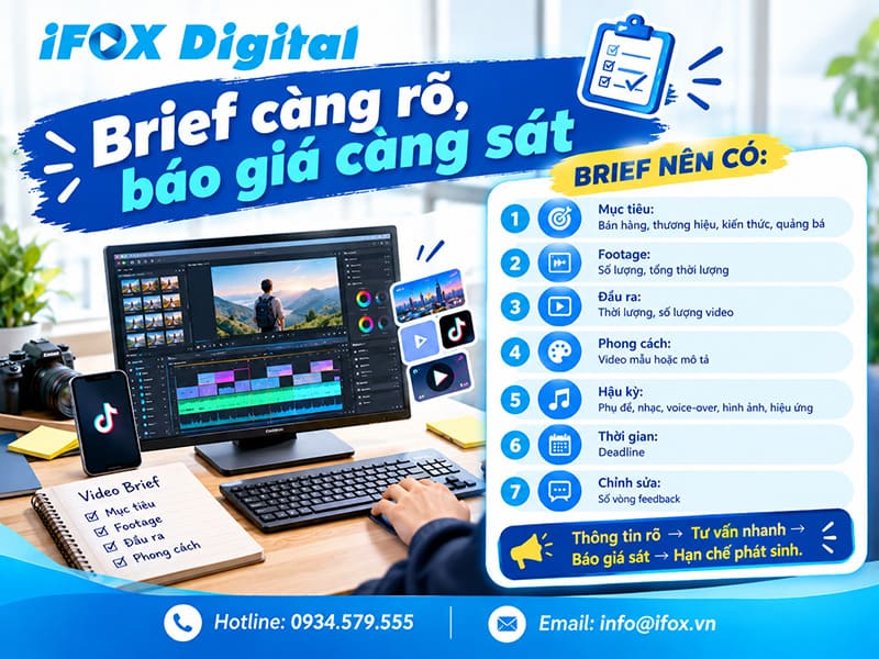 Brief càng rõ, báo giá càng sát