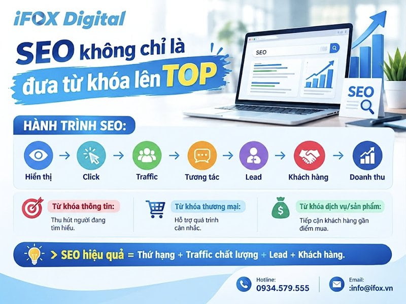 SEO không chỉ là đưa từ khóa lên TOP