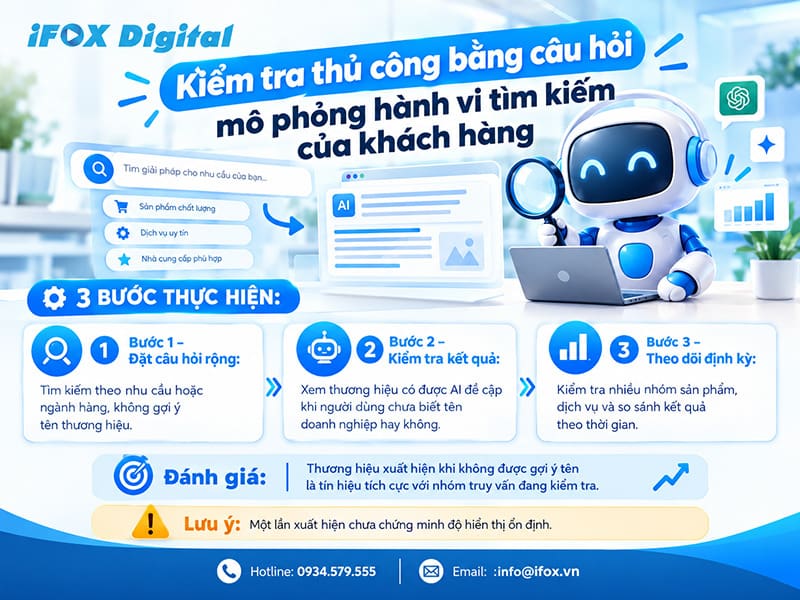 Kiểm tra theo danh mục sản phẩm, dịch vụ mà không gợi ý tên thương hiệu