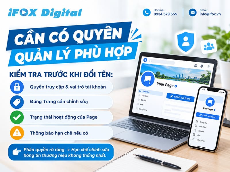 Cần có quyền quản lý phù hợp