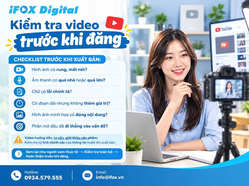 Kiểm tra video trước khi đăng