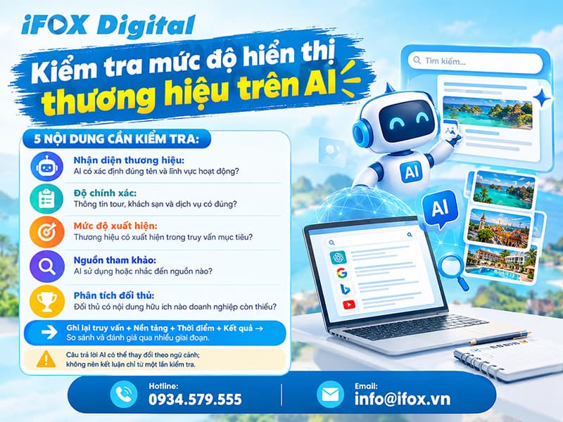 Kiểm tra mức độ hiển thị thương hiệu trên AI
