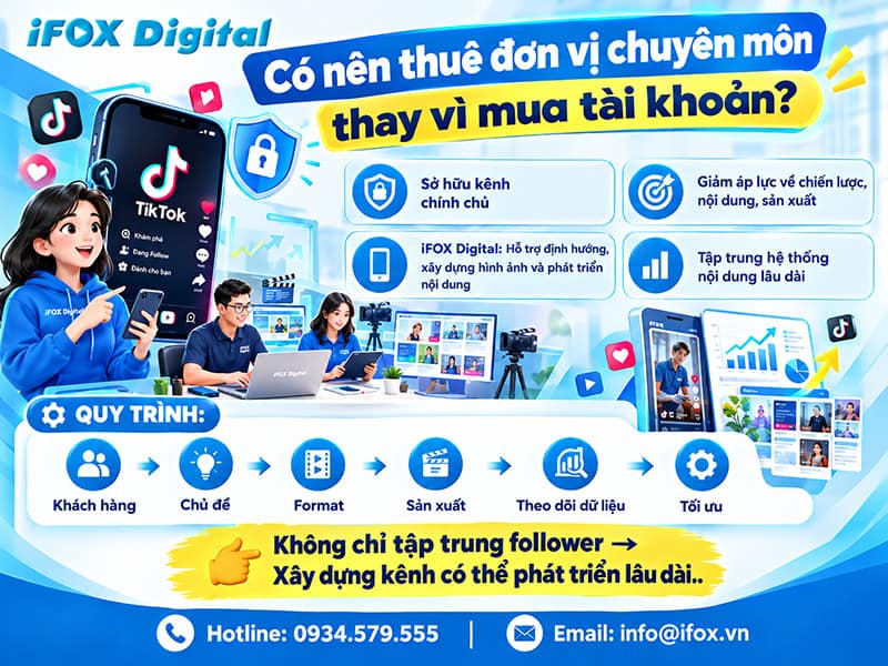 Có nên thuê đơn vị chuyên môn thay vì mua tài khoản?