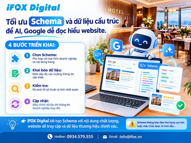 Tối ưu Schema và dữ liệu cấu trúc để AI, Google dễ đọc hiểu website